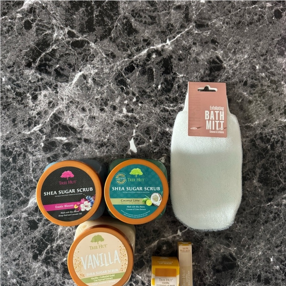 Tree hut Shea Sugar Scrub Set - Exotic Bloom, Coconut Lime, Vanilla